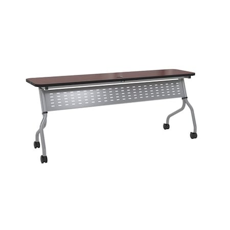 Safco Rectangle Sync 72"x18" Rectangular Table, Regal Mah, 72 W, 18 L, 29.5 H, Laminate Top Top SY1872TRMH