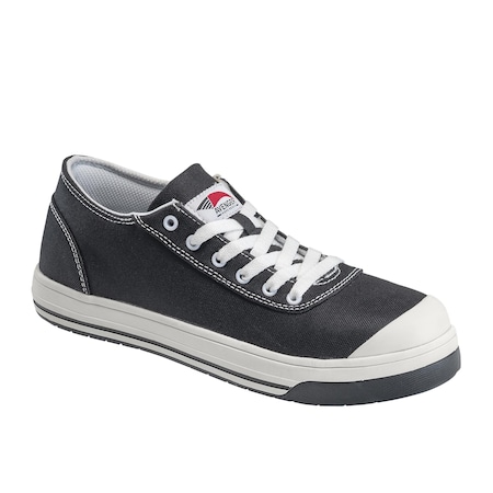 Avenger Safety Footwear Women's Aluminum Toe Low-Top Athletic Work Shoe, Black, White, 9, Medium, A360 A360-9M
