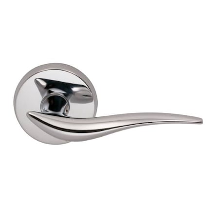 Omnia Priv 2-3/4" BS Full Lip 1-3/4" Doors Bright Chrome 220 Lever 220/00CF.PR2