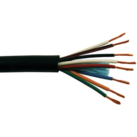 Quickcable Control Cable, TC, 18 AWG, 8 C, Neoprene, Stranded, 600V, Indoor/Outdoor, 100 ft 220106-100