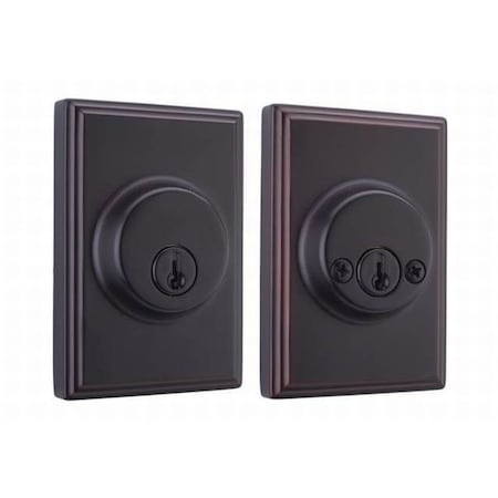 Weslock Woodward DBL CYL Deadbolt ADJ Latch Deadbolt Strike Oil Rubbed Bronze 03772-1-1SL23