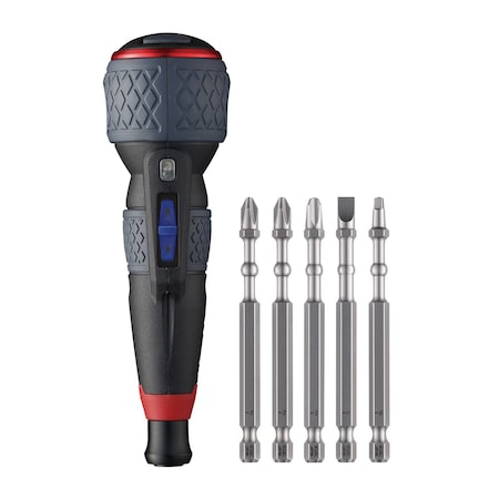 Vessel Rechargeable Screwdriver, 5PCS Bit Set 220USBP5U