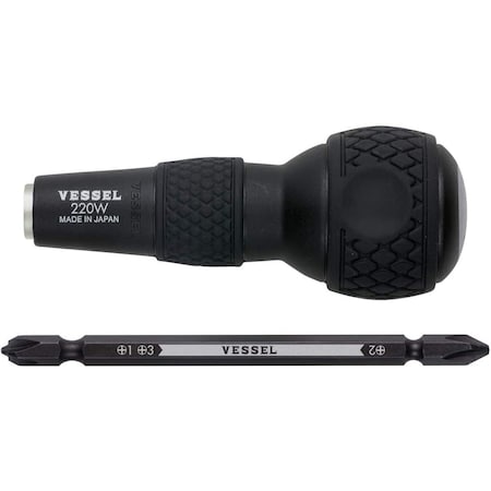 Vessel BALL GRIP 1/4" Hex. Bit Interchangeable 220W123