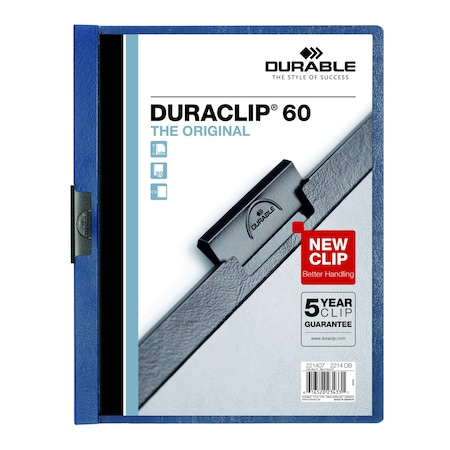 Duraclip Report Cover, 60 Sh, Ltr, Dk Blue, PK25 221407