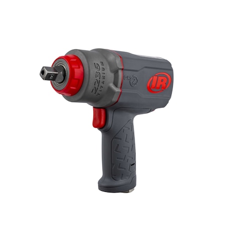Ingersoll-Rand DXS2 1/2" Air Impact Wrench, Quiet, 1500 ft-lb Torque, Titanium Hammercase, Pin Retainer 2236QPTIMAX