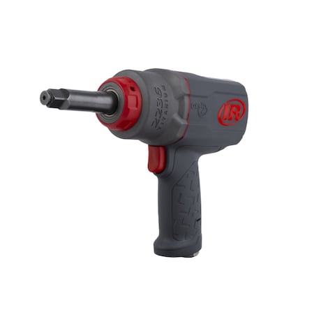 Ingersoll-Rand DXS2 1/2" Air Impact Wrench, 2" Ext Anvil, Quiet, 1500ft-lb, Titanium Hammercase, Friction Ring 2236QTIMAX-2