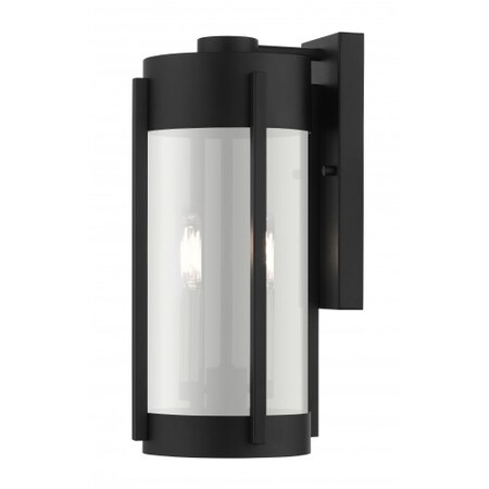 Livex Lighting Black with Brushed Nickel Candles Outdoo 22382-04