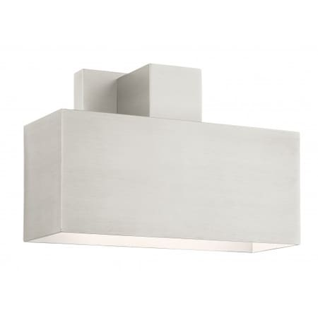Livex Lighting Brushed Nickel Outdoor ADA Wall Sconce, 1 22423-91