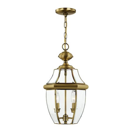 Livex Lighting Monterey 2 Light Antique Brass Outdoor P 2255-01