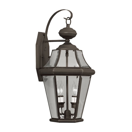 Livex Lighting Georgetown 2 Light Bronze Outdoor Wall L 2261-07