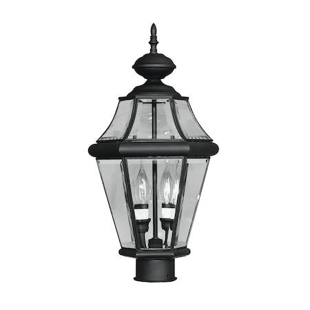 Livex Lighting Georgetown 2 Light Black Outdoor Post To 2264-04
