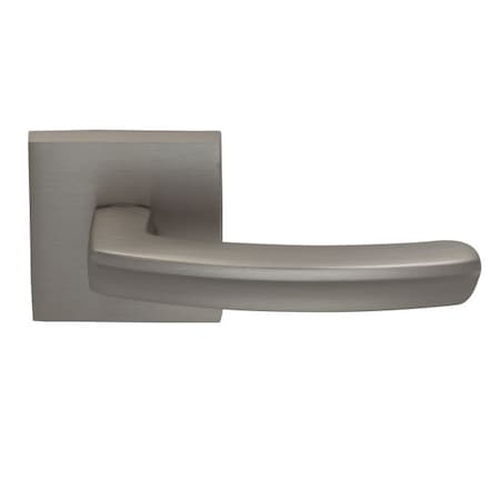 Omnia Square Rose Pass 2-3/8" BS T 1-3/8" Doors Satin Nickel 226 Lever 226S/00.PA15