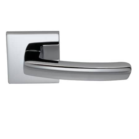 Omnia Square Rose Priv 2-3/8" BS T 1-3/8" Doors Bright Chrome 226 Lever 226S/00.PR2