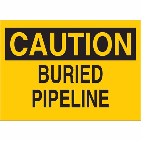 Brady Caution Sign, 7 in H, 10 in W, Rectangle, English, 41267 41267