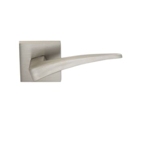 Omnia Square Rose Priv 2-3/8" BS T 1-3/4" Doors Satin Nickel 227 Lever 227S/00B.PR15