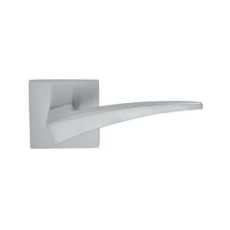 Omnia Square Rose Pass 2-3/8" BS Full Lip 1-3/8" Doors Satin Chrome 227 LVR 227S/00F.PA3