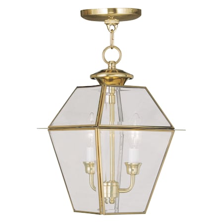 Livex Lighting Westover 2 Light Polished Brass Outdoor 2285-02