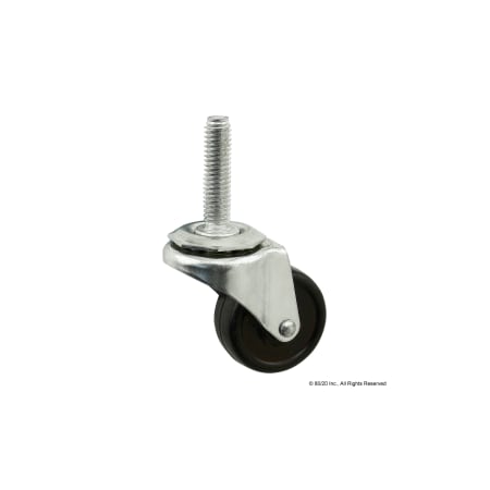 80/20 Swivel Caster, 3/8-16 Stem, 1.62" 2298