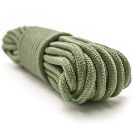 Emergency Zone Rope, 3/8"X50Ft, Olive Green 229G