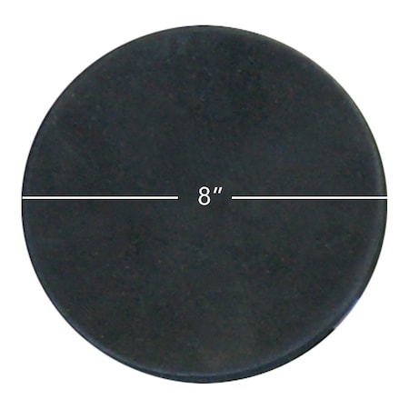 Rubber-Cal General Purpose Rubber Sheet 60A - Black - 0.125" x 8" Disc, PK10 22-01-125