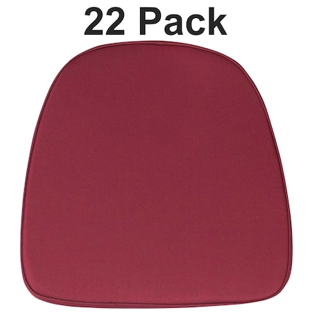 Flash Furniture Soft Burgundy Fabric Chiavari Chair Cushion, PK22 22-BH-BURG-GG