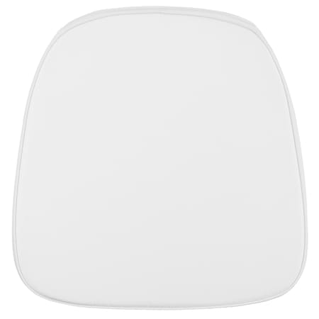 Flash Furniture Soft Snow White Fabric Chiavari Chair Cushion, PK22 22-LE-L-C-SN-WH-GG