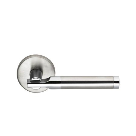 Omnia Stainless Lever Pass 2-3/8" BS Full Lip 1-3/8" Doors Satin SS 23 23/00F.PA32D