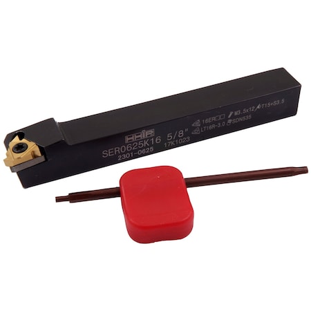 Hhip Ser0625K16 External Indexable Threading Tool Holder 2301-0625