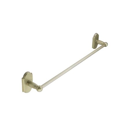 Emtek Sandcast Bronze Towel Bar, Matching Finish #1 Rosette - Choice of 4 Towel Bar Sizes and 3 Finishes - 230211TWB - (Width 18") - Tumbled White Bronze (TWB)