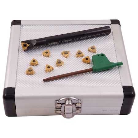 Hhip 3/8" Internal Indexable Threading Tool Holder&Insert Kit 2302-1250