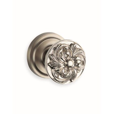 Omnia Knob Passage 2-3/8" Backset, T Strike, 1-3/4" Doors Satin Nickel 232 232/00B.PA15