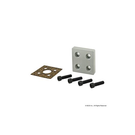 80/20 Pressure Manifold, Stopper Plate, 4 Hole 2349