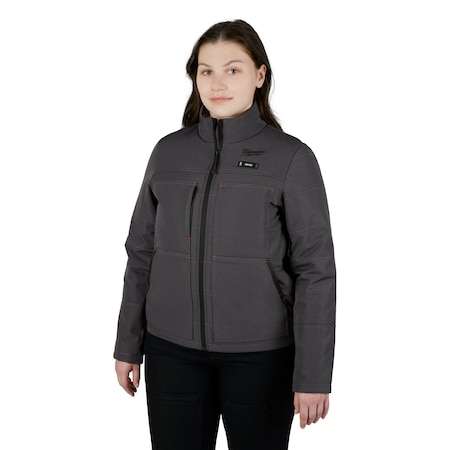 Milwaukee Tool Women's Heated Jacket Kit, Gray, Heats Up to 12 hr , 12 V 4 Outside Pockets, 2XL 234G-212X