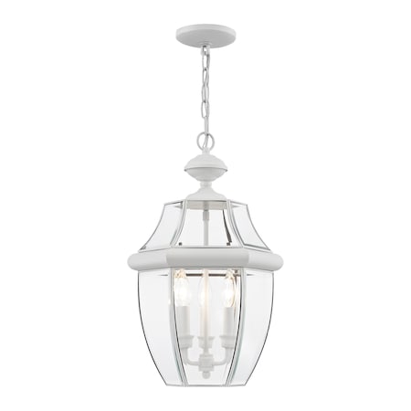 Livex Lighting Monterey 3 Light White Outdoor Pendant L 2355-03