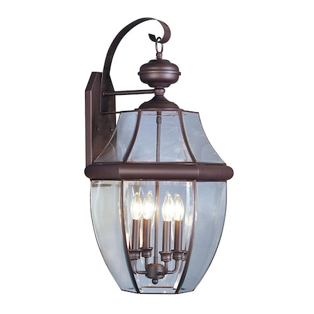 Livex Lighting Monterey 4 Light Bronze Outdoor Wall Lan 2356-07