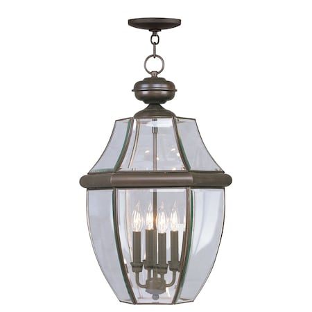 Livex Lighting Monterey 4 Light Bronze Outdoor Pendant 2357-07
