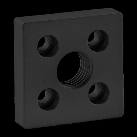 80/20 Base Plate 2" X 2" W/3/4-10 Tap In Ctr 2362-BLACK