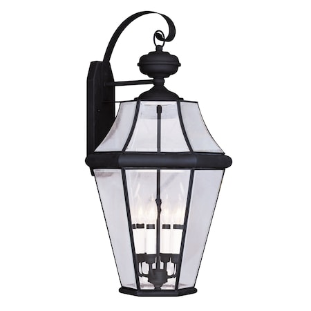 Livex Lighting Georgetown 4 Light Black Outdoor Wall La 2366-04
