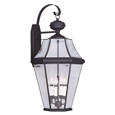 Livex Lighting Georgetown 4 Light Bronze Outdoor Wall Lantern 2366-07