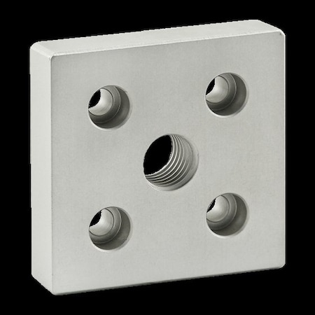 80/20 Base Plate, 3x 3", 3/4-10 Tap In Crn 2366