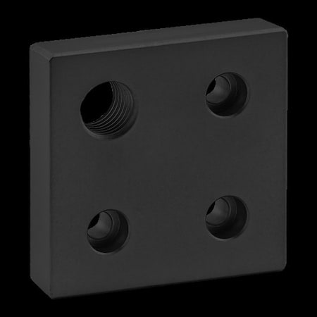 80/20 Base Plate 3" X 3" W/3/4-10 Tap In Crn 2367-BLACK