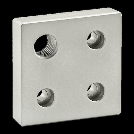 80/20 Base Plate, 3x 3", 3/4-10 Tap In Crn 2367