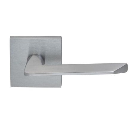 Omnia Lever Square Rose Pass 2-3/8" BS T 1-3/8" Doors Satin Chrome 237 237S/00.PA3