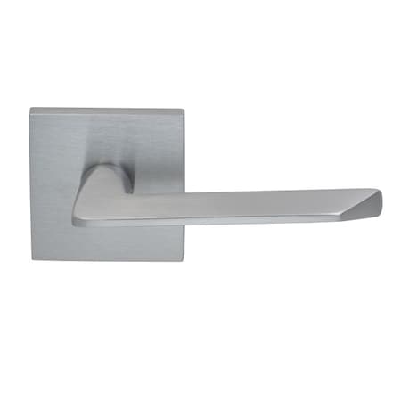 Omnia Lever Square Rose Pass 2-3/4" BS T 1-3/8" Doors Satin Chrome 237 237S/00A.PA3