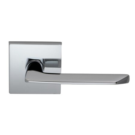 Omnia Lever Square Rose Priv 2-3/4" BS T 1-3/8" Doors Bright Chrome 237 237S/00A.PR2