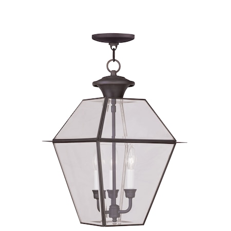 Livex Lighting Westover 3 Light Bronze Outdoor Pendant 2385-07