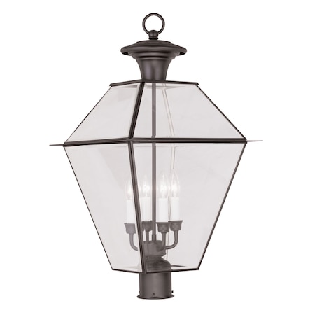 Livex Lighting Westover 4 Light Bronze Outdoor Post Top 2388-07
