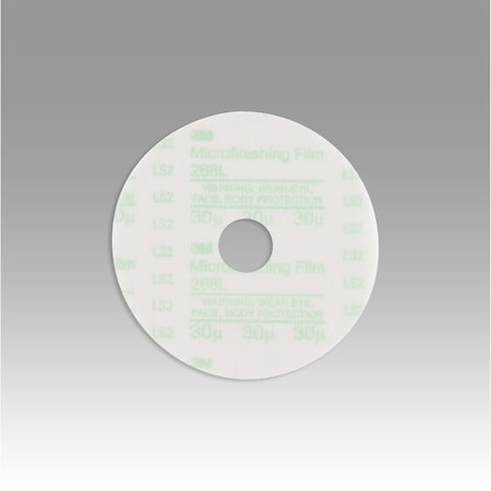 3M Microfinishing Film Disc, Green, 3"x7/8 268L 475