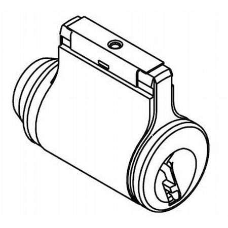 Kwikset Gibson Handle Cylinder Bright Brass 83739-002