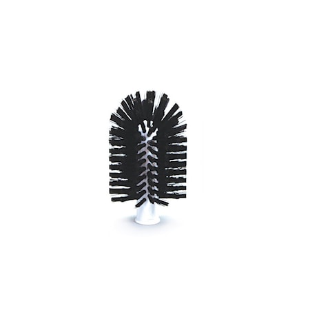 Malish Drain Brush, Black, White Plastic, 6 in L Overall, 3 PK 2404